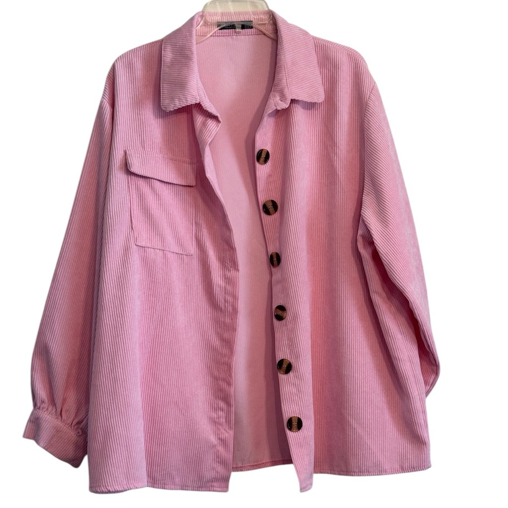 Nasty Gal Oversized Pink Jacket